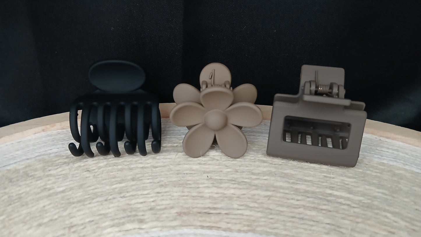 ✨ Lot de 3 petites pinces à cheveux ✨