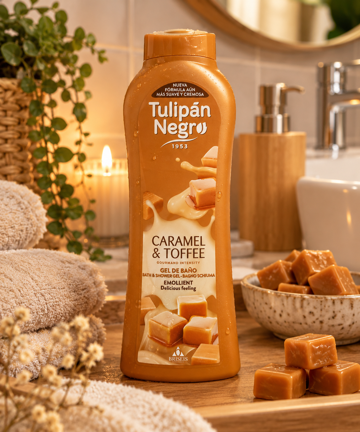 đŻ Gel Douche Caramel Cream Toffee 650 ml â Senteur Gourmande Intense âš