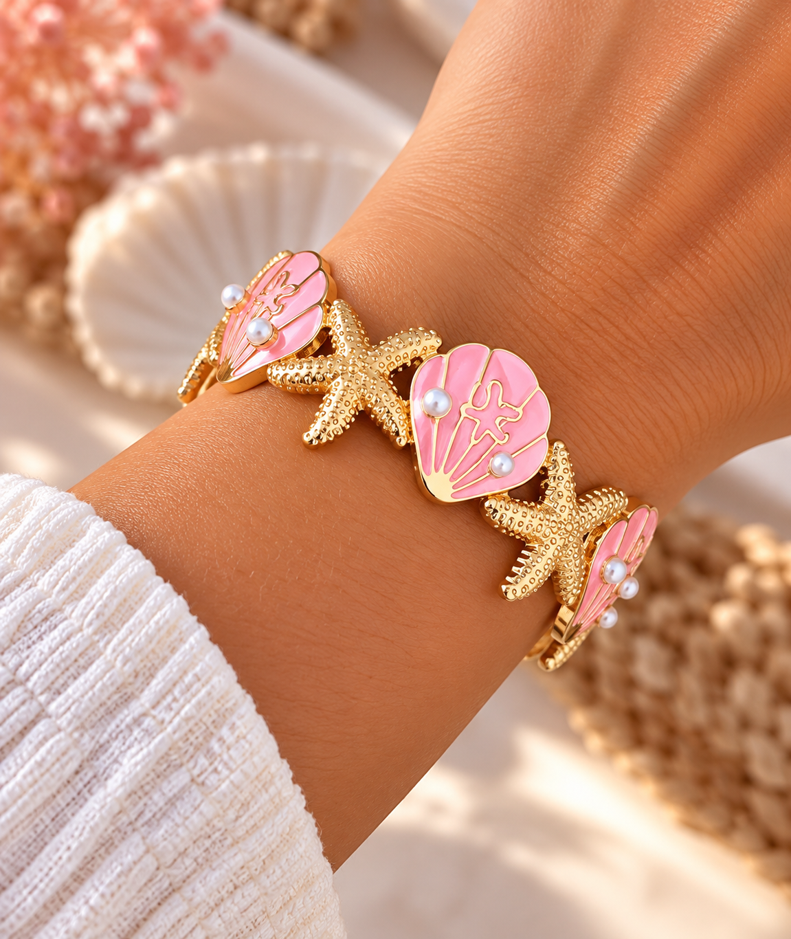 Bracelet réglable Morgan rose