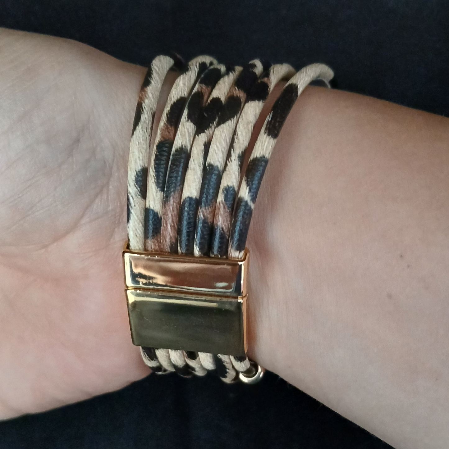 🐆 Bracelet large motif léopard 🐆