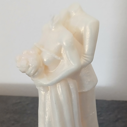 💍🕯 Bougie Sculpturale Parfumée – Couple de Mariés 🕯💍