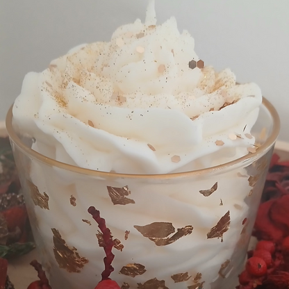 🌟Bougie parfumée Chantilly Blanche - Éclat d'Or🌟