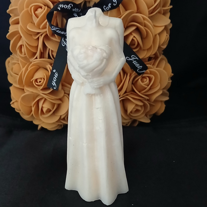 💍🕯 Bougie Sculpturale Parfumée – Couple de Mariés 🕯💍