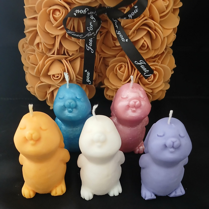 🐰✨ Bougie Parfumée Sculpturale – Lapin ✨🐰