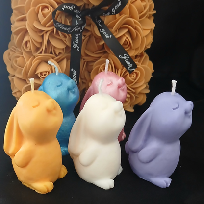 🐰✨ Bougie Parfumée Sculpturale – Lapin ✨🐰