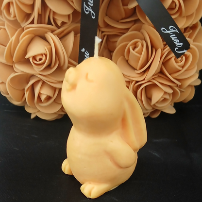 🐰✨ Bougie Parfumée Sculpturale – Lapin ✨🐰