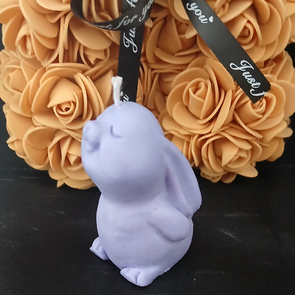 🐰✨ Bougie Parfumée Sculpturale – Lapin ✨🐰