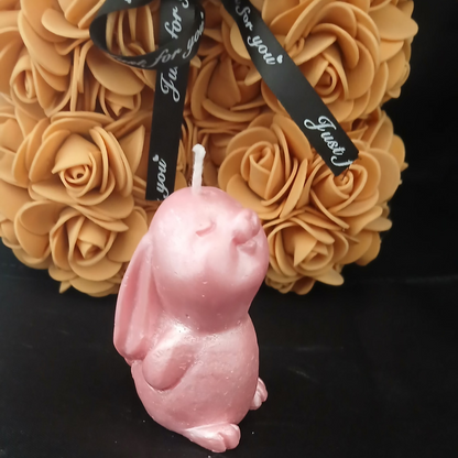🐰✨ Bougie Parfumée Sculpturale – Lapin ✨🐰
