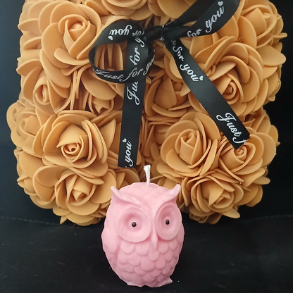 🕯🦉 Bougie Sculpturale Parfumée – Hibou 🦉🕯