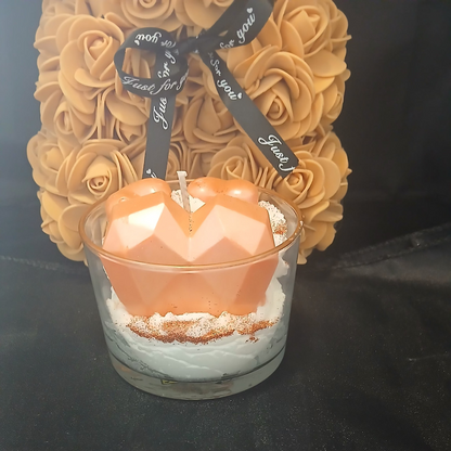💖Bougie Chantilly Parfumée avec Cœurs💖