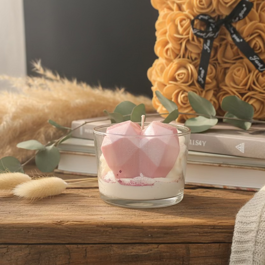 💖Bougie Chantilly Parfumée avec Cœurs💖 BANANE