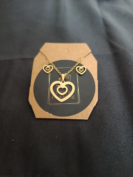 Parure coeur envoûtant
