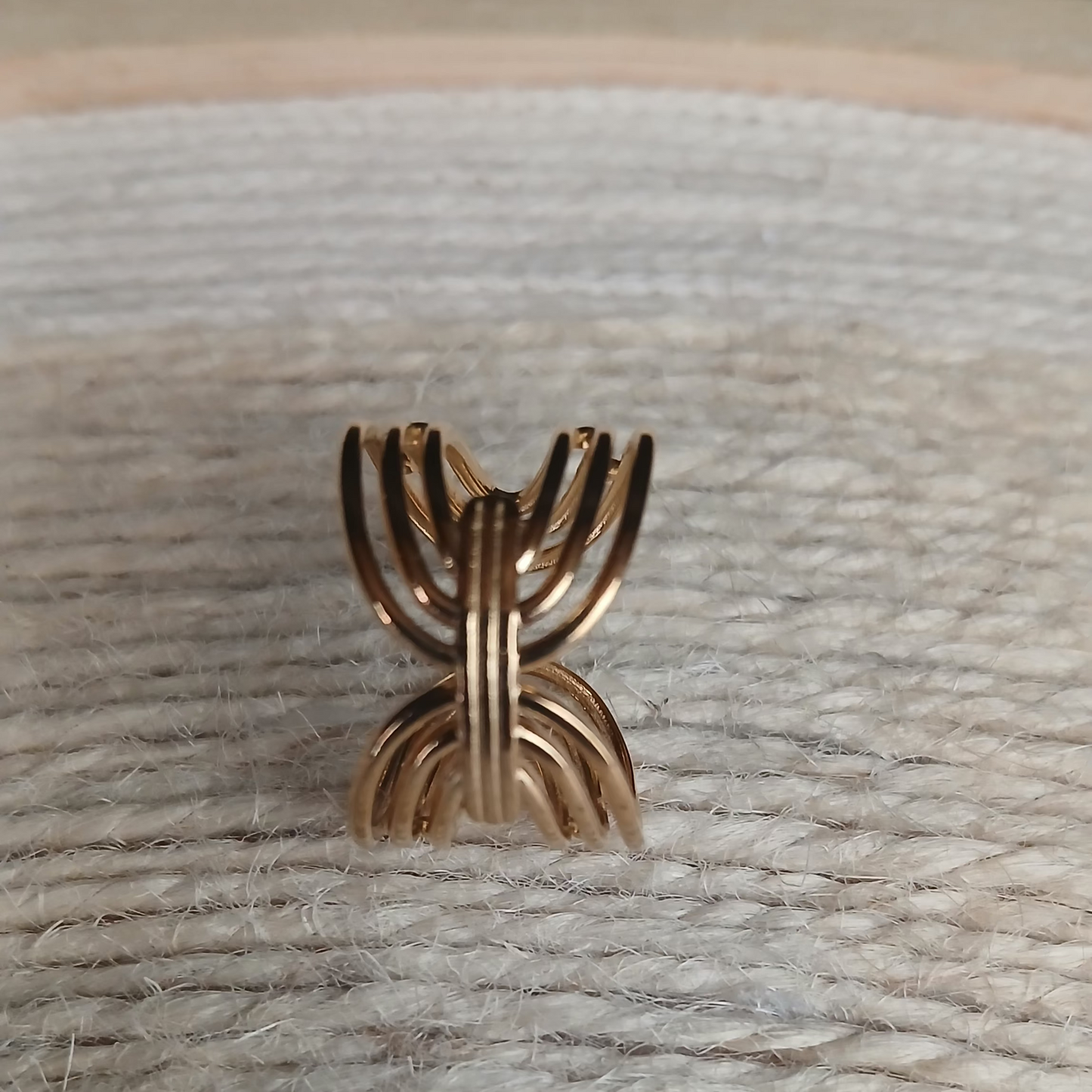 💍 Différentes Bagues ajustables géométriques plaquée or 18K