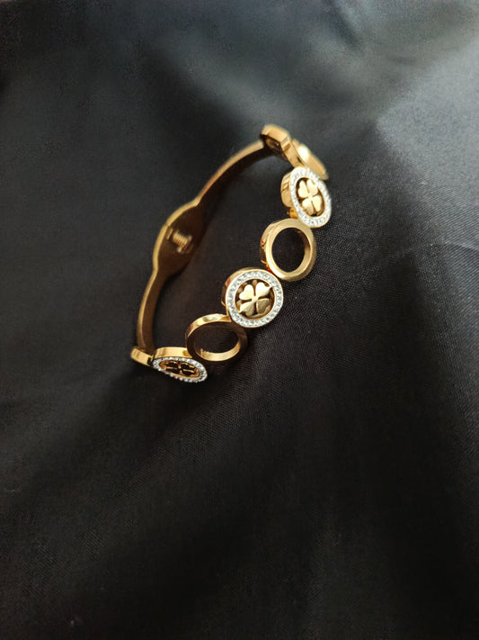 Bracelet trèfle rond
