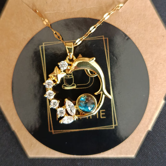 🐬 Chaîne avec pendentif dauphin 🐬