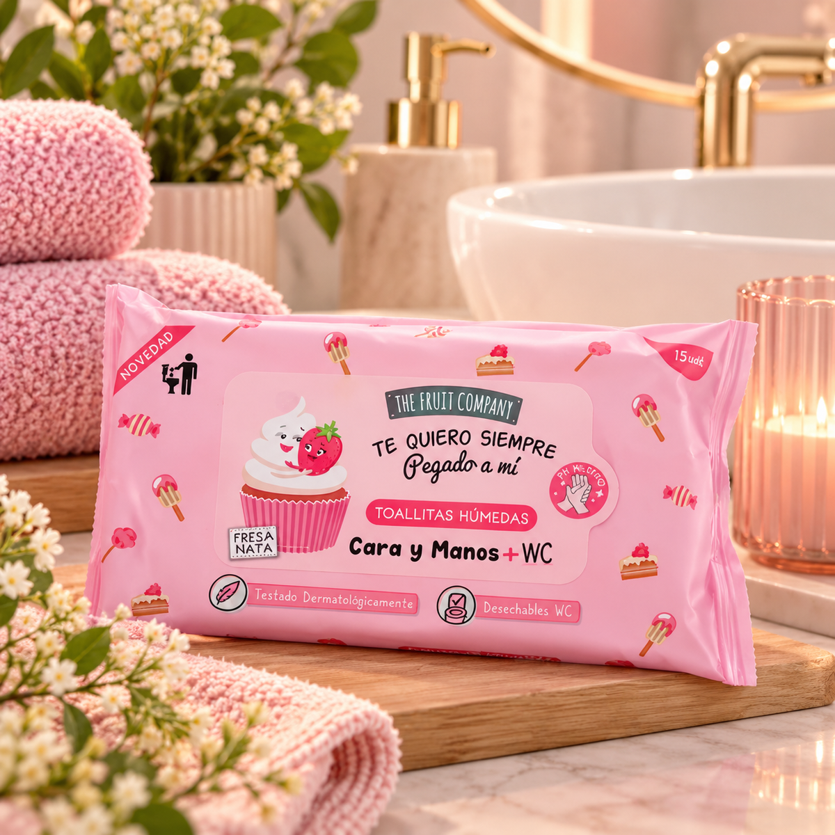 🍓 Lingettes Multi-Usages Fraise Chantilly – The Fruit Company