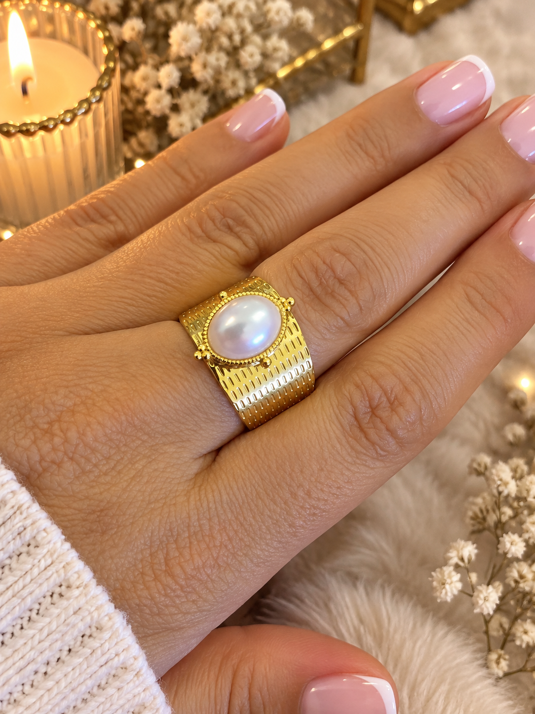 Bague réglable Aurore
