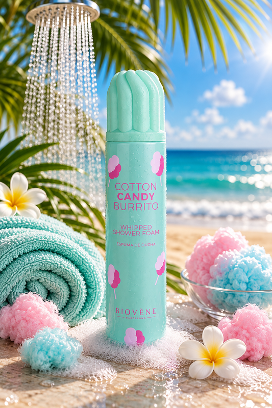 Mousse de Douche Fouettée Cotton Candy Burrito – Biovène
