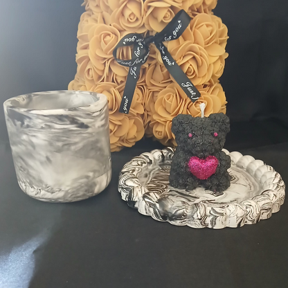 🖤🤍 Ensemble Décoratif - Élégance Bubble Noir & Blanc 🤍🖤