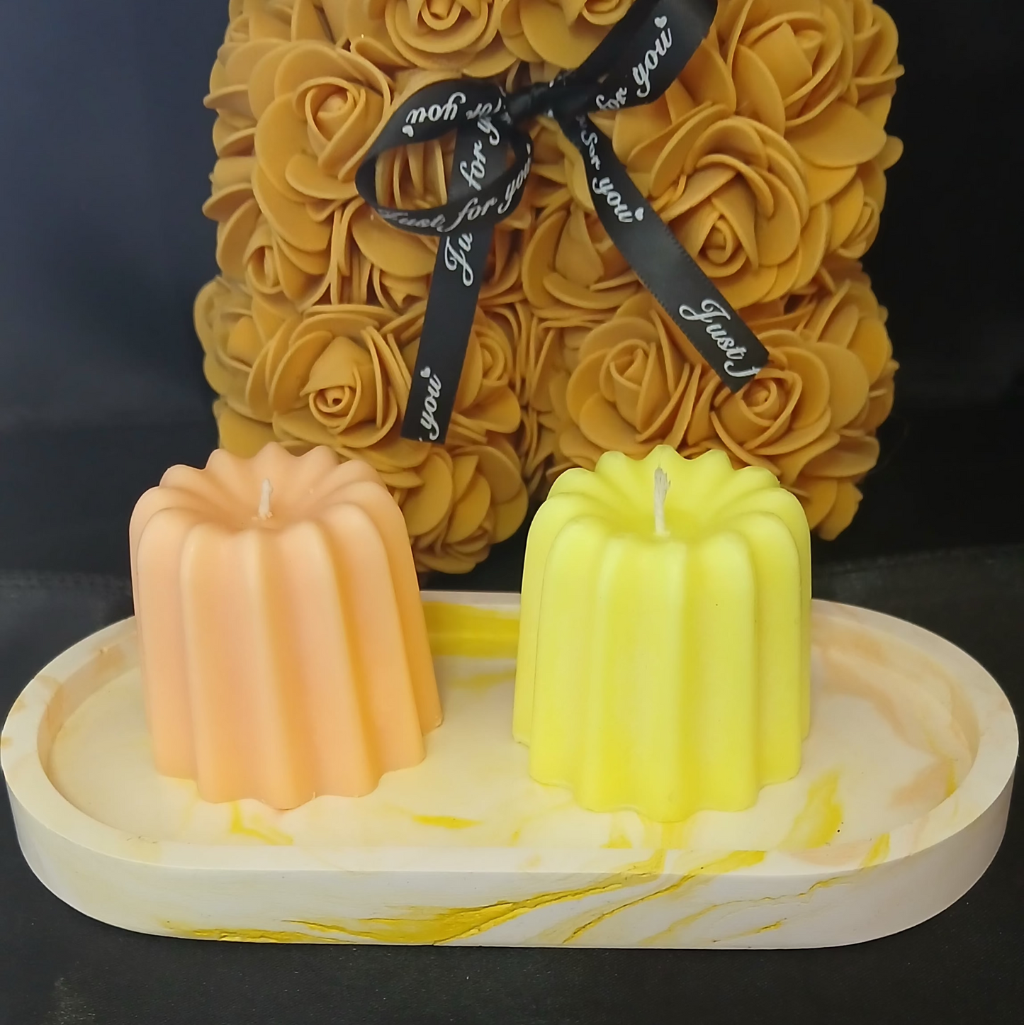 ENSEMBLE DECORATIF AVEC  POT COEUR