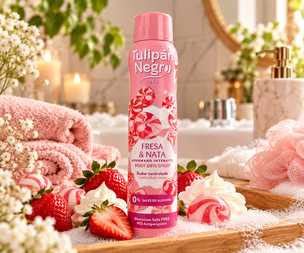 🍓 Déodorant Spray Fraise Chantilly 200ML – Tulipán Negro