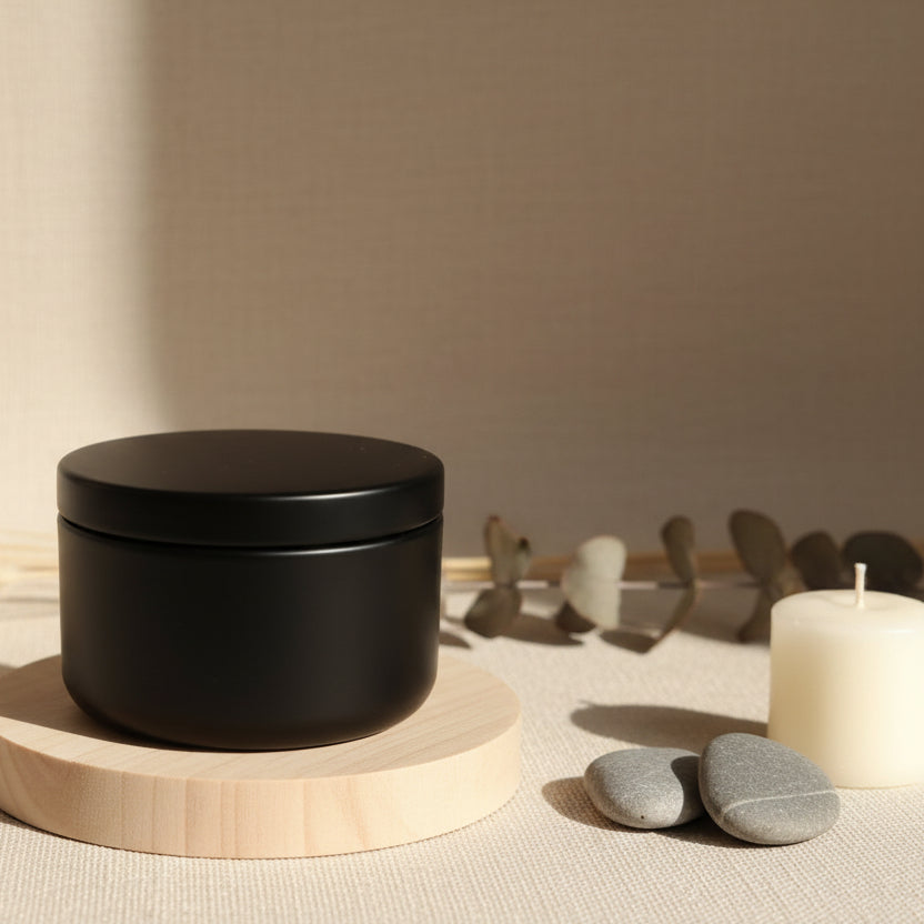 BOUGIE PARFUMÉE DORÉE OU NOIR