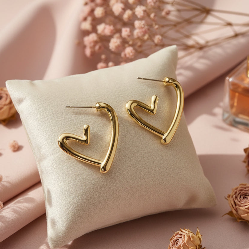 Boucle d' oreille coeur