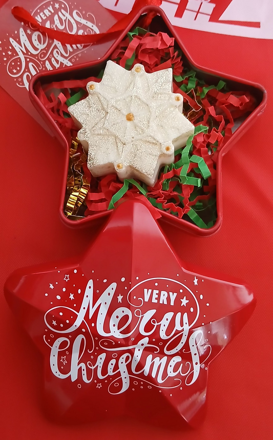 ❄️ Ornement Flocon de Neige & Fondant Parfumé – Douceur Hivernale ✨