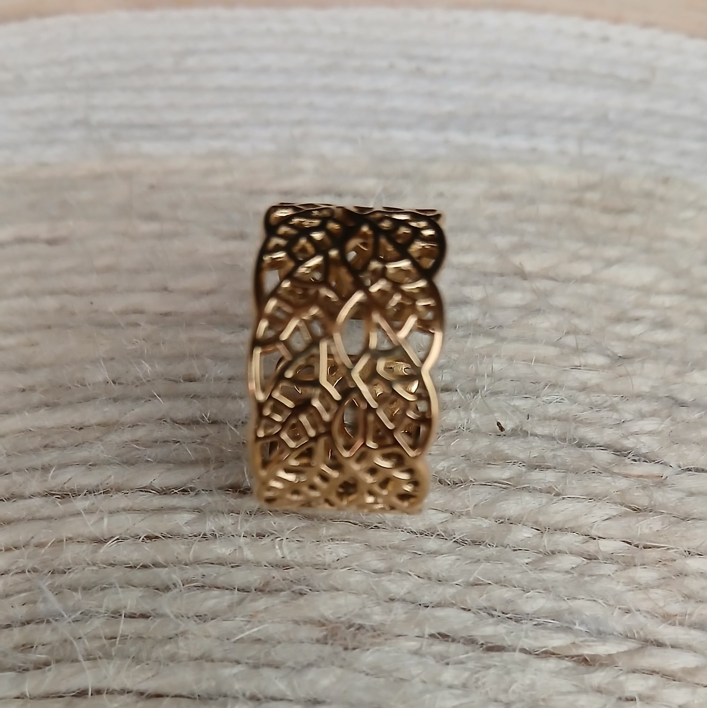 💍 Différentes Bagues ajustables géométriques plaquée or 18K